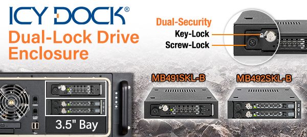 ICY DOCK: Manufactures Removable SSD / HDD Data Storage Enclosures