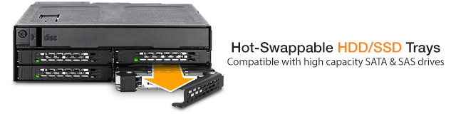 ICY DOCK Hot-Swappable SSD/HDD Trays Enclosures 